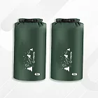 【WOAWOA】5L大容量防水收納袋 (防水 防水手提袋 乾溼分離袋 可折疊防水包 登山包 防水筒 登山 運動) 迷彩綠(2入)