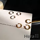 【Hera 赫拉】個性小巧鑲鑽耳骨夾三件組-2色  H11007161 金色
