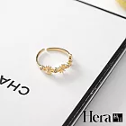 【Hera赫拉】水鑽太陽花開口戒指-2色 金色