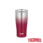 【THERMOS 膳魔師】不鏽鋼真空冰沁杯0.42L(JDE-400C-SP-R) 紅色