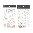 【Print-On Stickers 轉印貼紙】no.246-花鳥粼光 | 花草系列