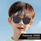 【SUNS】頂級兒童折疊偏光太陽眼鏡 Polarized 彈力壓不壞材質 時尚韓版ins墨鏡 防眩光 抗UV400 經典黑