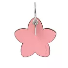 COACH 平滑皮革花朵造型吊飾/鑰匙圈 (粉色)