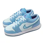 Nike 休閒鞋 Air Jordan 1 Low SE GS 大童 女鞋 藍 Aquarius Blue FN7366-400
