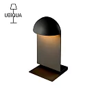 【義大利UBIQUA】Midi 心響USB充電式兩用桌燈/壁燈- 時尚黑