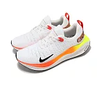 Nike 慢跑鞋 Reactx Infinity Run 4 男鞋 白 黃 橘 緩震 針織 運動鞋 HF4916-100