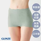 【日本GUNZE】雙重保水潤膚無痕高腰內褲 M 淺綠