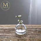 【Floral M】羅⾺玻璃⽔晶⼩花瓶