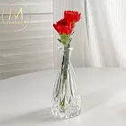 【Floral M】羅⾺玻璃波⻄亞⼩花瓶