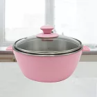 AWANA日式簡約304不鏽鋼泡麵碗-18cm 粉紅色