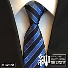 『紳-THE GENTRY』經典紳士商務休閒男性領帶  -藍色斜紋款