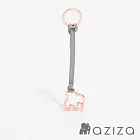 aziza 鏤空小象撞色吊飾鑰匙圈  撞色綠