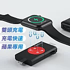 蘋果手錶iWatch雙用USB+Type-C伸縮式充電器 黑紅