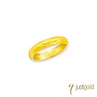 【Just Gold 鎮金店】予愛.長長久久 黃金對戒(窄版-女戒)港圍 11 黃金