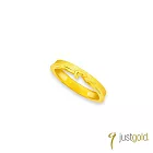 【Just Gold 鎮金店】予愛.真摯相守 黃金對戒(窄版-女戒)港圍 11 黃金