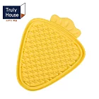 【Truly House】寵物頂級矽膠慢食墊 胡蘿蔔款 防打翻設計/慢食盤/防噎食碗/寵物碗(兩色任選) 黃色
