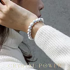【Crystal Power】白紋石能量水晶手鍊 M 白色
