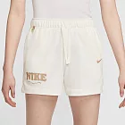 NIKE AS W NSW CLUB FLC SHORT GCEL 女休閒短褲-白-HF6177133 L 白色