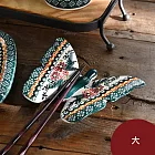 波蘭陶 碧綠幽然系列 蝴蝶勺架 大 波蘭手工製 筷架
