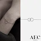AEC PARIS 巴黎品牌 銀色圓滿雙圈手鍊 CHAIN BRACELET RAINA