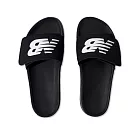 New Balance 海綿內襯 魔鬼氈 男女 拖鞋 黑-SUA200H3-D US4 黑色