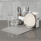 《Umbra》Sling餐具收納筒+碗盤瀝水墊(灰) | 餐具碗盤收納架 流理臺架