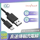 Innfact OC USB-A to Lightning 快速充電線 100cm  閃充 傳輸線