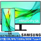 SAMSUNG三星 S27D606UAC 27型 ViewFinity S6 2K 高解析度平面螢幕