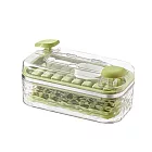 【iSFun】冰爽夏日*冰箱冷凍冰塊模具按壓式雙層製冰盒/ 32格綠色