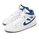 Nike 休閒鞋 Air Jordan 1 Mid SE Industrial Blue 男鞋 白 藍 AJ1 FN5215-141