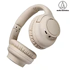 audio-Technica 鐵三角 ATH-S300BT 無線藍牙 耳罩式耳機 米白色