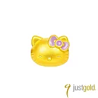 【Just Gold 鎮金店】Hello Kitty 50週年 黃金串珠(微笑眼)