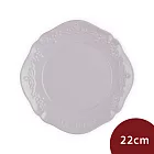 Le Creuset 永恆花蕾系列 圓形淺盤 22cm 柔粉紫 餐盤 造型盤