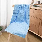 方格牌淺色美容浴巾-70x135cm-1條入 藍色