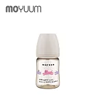 MOYUUM 韓國 PPSU 寬口奶瓶 170ml (0m+) - 貓咪夢境(暖杏白)