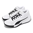 Puma 籃球鞋 Court Pro 男鞋 白 黑 入門款 緩衝 抓地 運動鞋 31082907