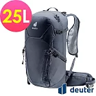 【deuter 德國】SPEED LITE 25L 超輕量旅遊背包3410422- 黑