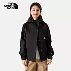 The North Face W MFO RAIN TOP JACKET - AP 女防水外套-黑-NF0A8BABJK3 L 黑色