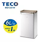 【TECO 東元】6L一級能效除濕機(MD1231W)