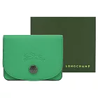 LONGCHAMP LE PLIAGE XTRA系列牛皮翻蓋名片夾 草綠