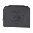 TORY BURCH ELLA 經典LOGO拉鍊卡片零錢包- 黑