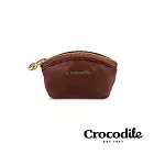 【Crocodile】鱷魚皮件 小巧零錢包 真皮錢包 義大利植鞣皮-Naturale系列-0103-11015-咖啡色 咖啡色