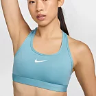 NIKE AS W NK SWSH MED SPT BRA 女運動內衣-藍-DX6822464 L 藍色