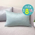 義大利La Belle《極簡混搭》超COOL超涼感信封枕套--2入-綠x灰