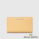 【BRAUN BUFFEL 德國小金牛】台灣總代理 薇拉-A 11卡兩折中夾-淺棕色/BF850-502-CR