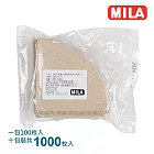 MILA V型(錐型)無漂白01濾紙1000枚入