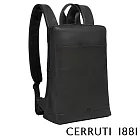 【Cerruti 1881】限量2折 義大利頂級小牛皮後背包 全新專櫃展示品 (黑色 CEZA06822M)