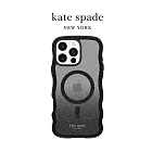 【kate spade】iPhone 16 精品磁吸防摔波浪殼 幻影黑 iphone16