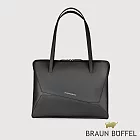 【BRAUN BUFFEL 德國小金牛】台灣總代理 阿格瑪 托特包-黑色/BF826-58-BK