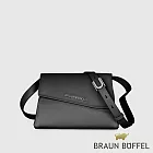 【BRAUN BUFFEL 德國小金牛】台灣總代理 阿格瑪 小斜背包-黑色/BF826-11-BK